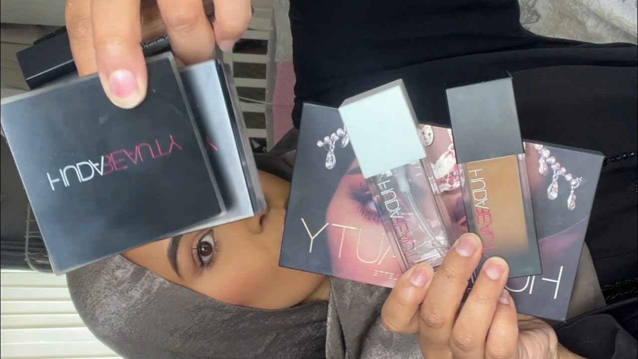FULL face of HUDA BEAUTY products 💞