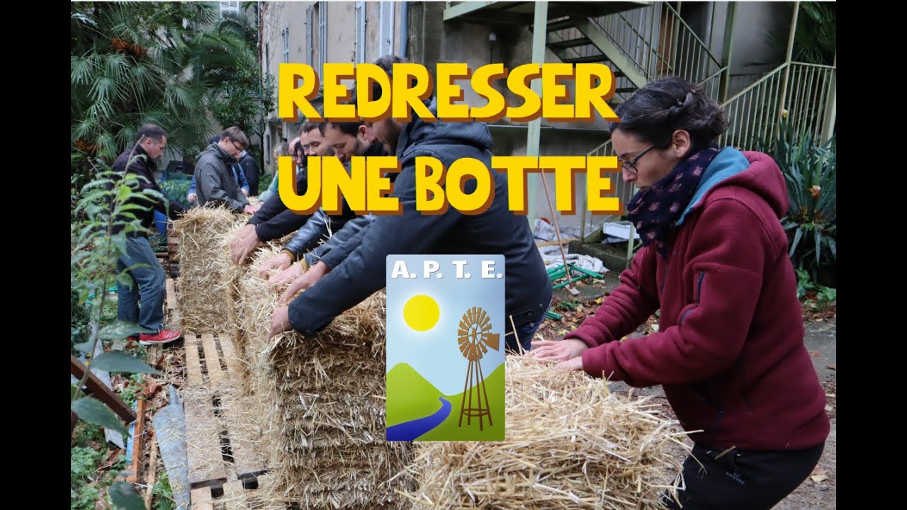Redresser une botte de paille