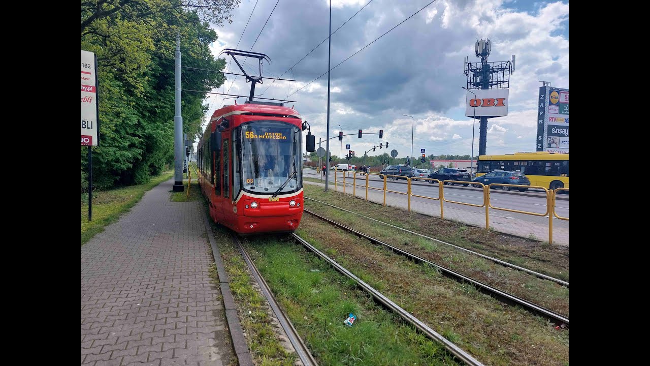 ZTM Katowice (Tramwaje Śląskie) @ Alstom 116Nd zmodernizowany #815, Linia 56