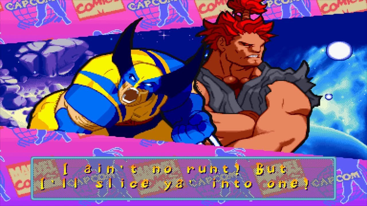 Marvel Super Heroes VS Street Fighter - Wolverine/Akuma - Expert Difficulty Playthrough