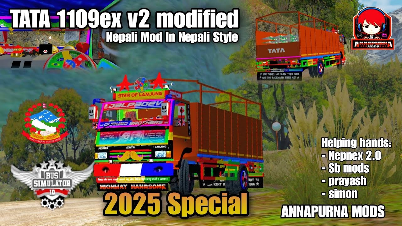 Nepali Tata 1109ex v2 mod || Link in description || @nepnex_mods @officalSB_Games @Annapurna_Mods_Official