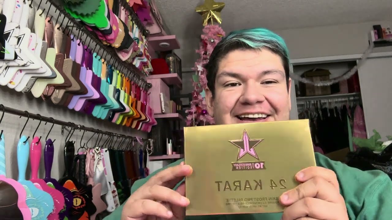 Review Jeffree Stars Gold Blooded Collection 10 year anniversary