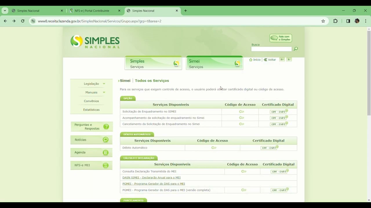 ERRO NA DATA DE COMPET&Ecirc;NCIA AO EMITIR NF MEI