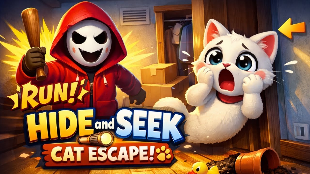 😺 Hide & Seek Cat Escape! 🔴 Live Now | I will WinThis Game? 🎮 Gameplay | 