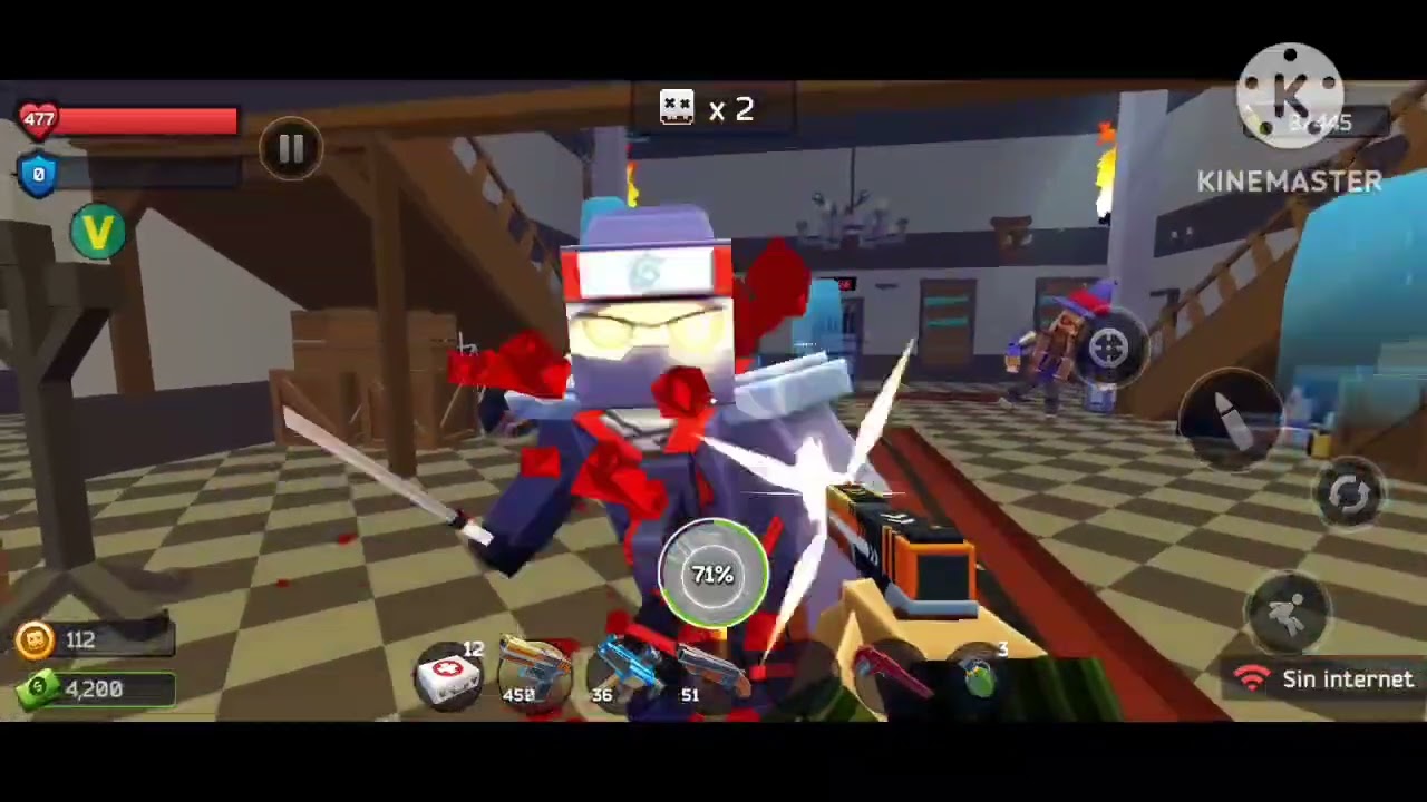 Jugando Pixel Combat Zombies 