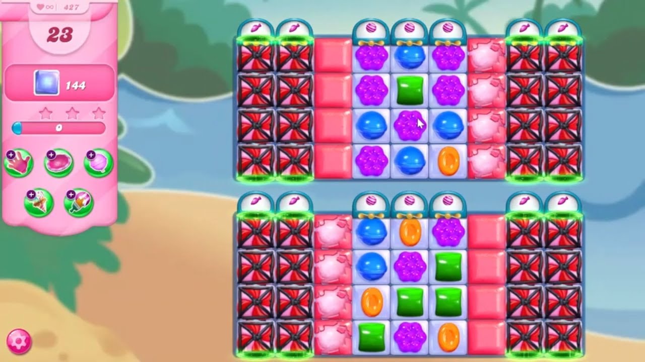 Candy Crush Saga LEVEL 427 NO BOOSTERS (new version)