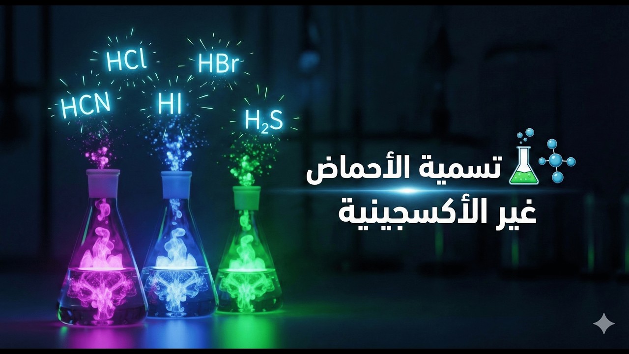 تسمية الحمض الغير اكسجيني