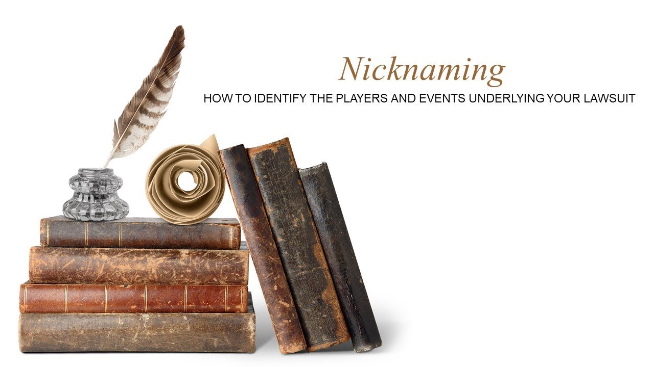 Unit #1, Video #6:  Nicknaming