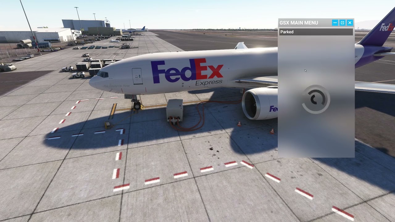 PMDG 777 - Air Start and Cross-Bleed Engine Start with GSX Pushback - APU INOP