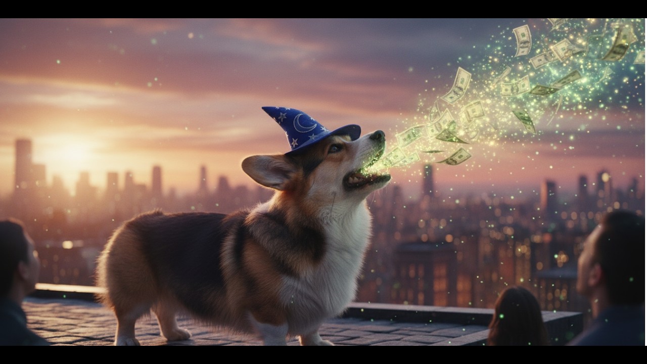 The Lucky Corgi Sending Money to Everyone 🐶💸 | Abundance Energy & Prosperity Music