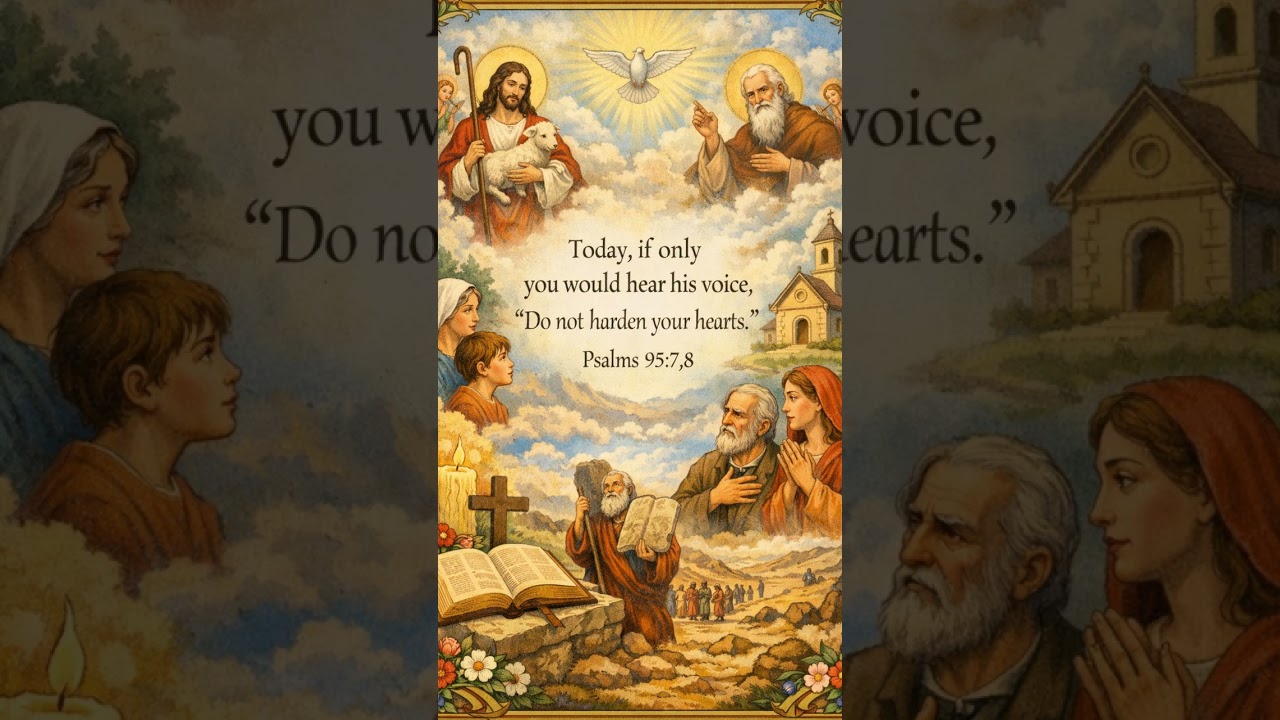 திபா 95: 1-2. 6-7a. 7b-9 (பல்: 8,7) #dailypsalms #tamilchristiansongs #catholic #jesus #blessings