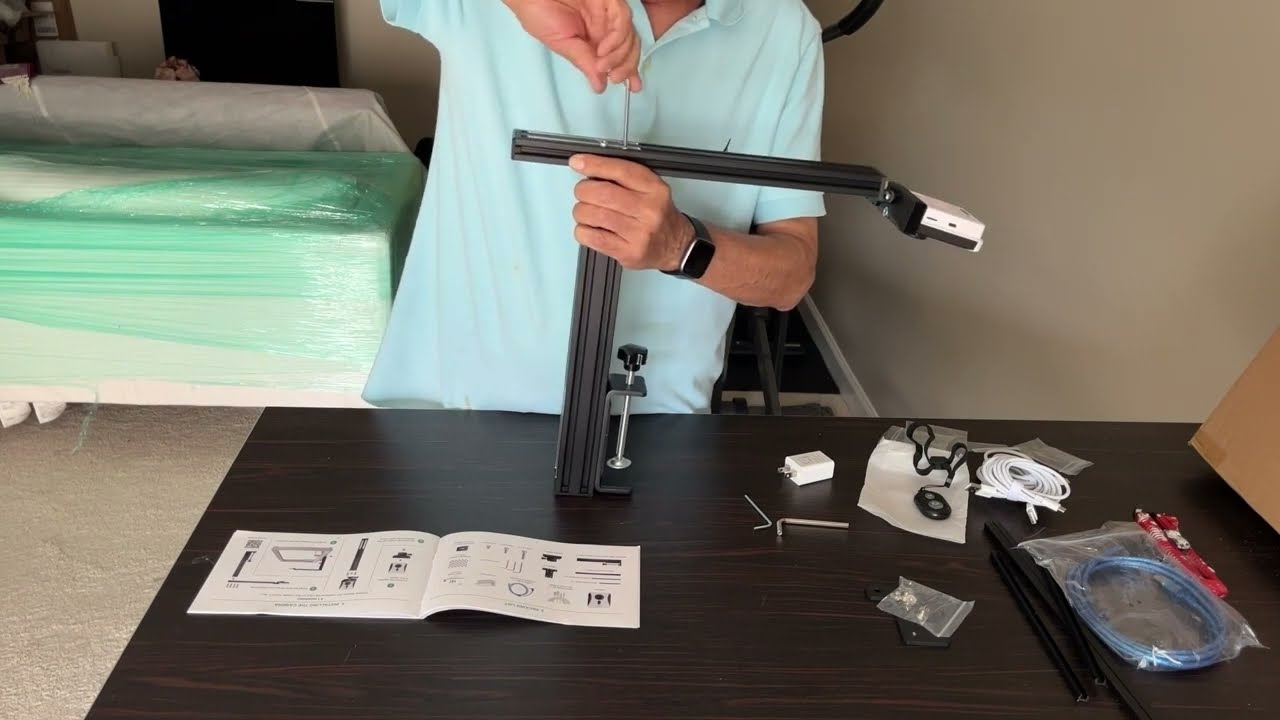 Mintion New Lasercam: Unboxing, assembling, WIFI setting, and Controlling Ikier K1 Pro engraver.