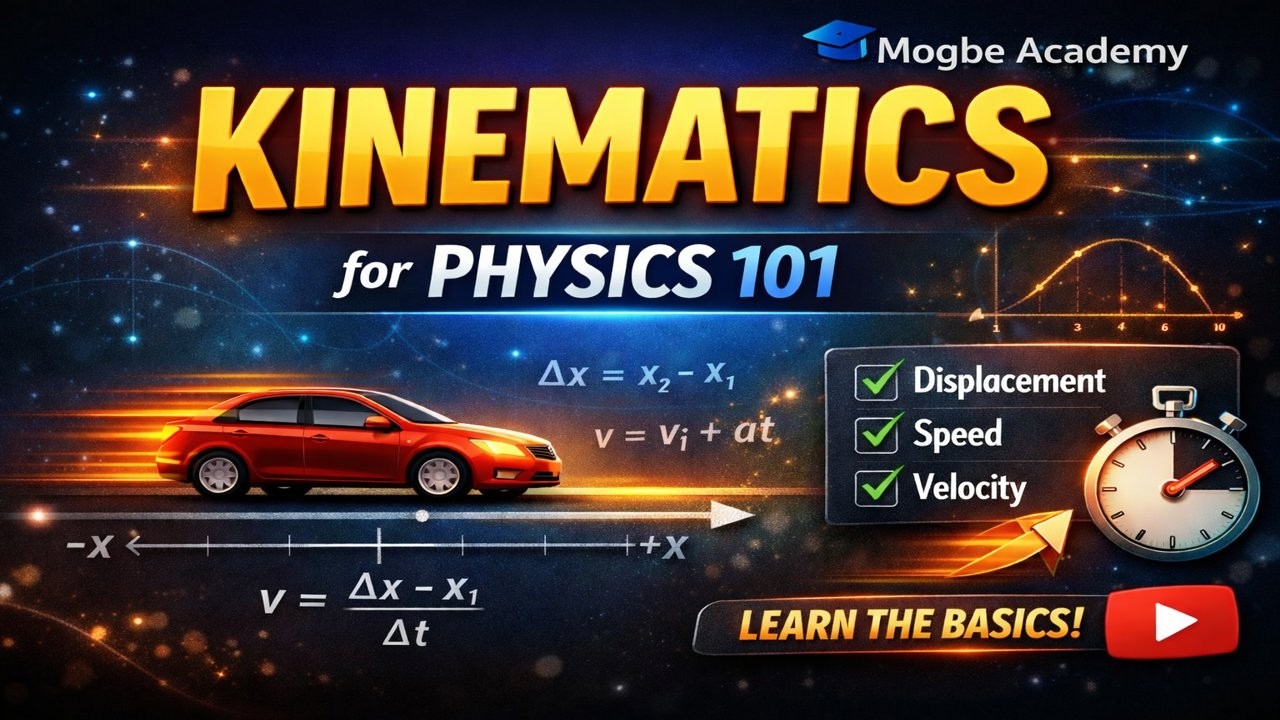 Kinematics Explained | Physics 101 One-Dimensional Motion