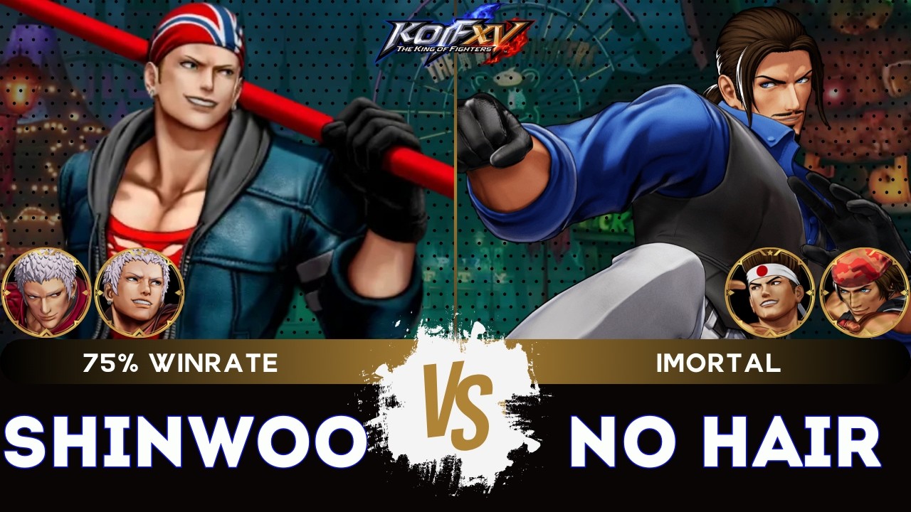 KOF XV ▰ SHINWOO (Billy/Yashiro/O.Yashiro) 🆚 NO HAIR (Robert/Joe/Ralf) 🎞️Replay Match - 3/26