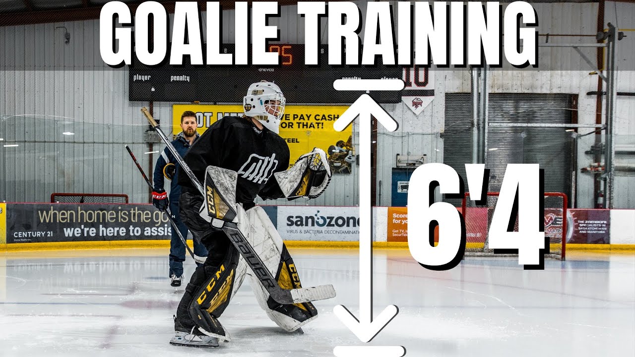 Off Season Training With MASSIVE Hockey Goalie!