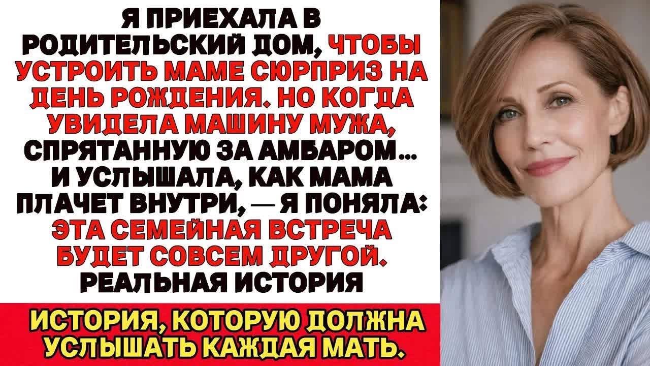 Приехала поздравить маму с днём рождения. Увидела машину мужа за амбаром — а внутри мама плакала...