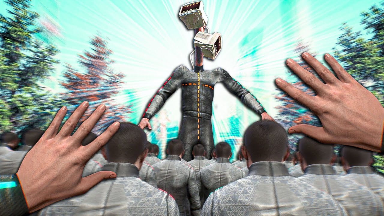 1 Siren Head Vs 100 Clebins no Boneworks Vr Mods