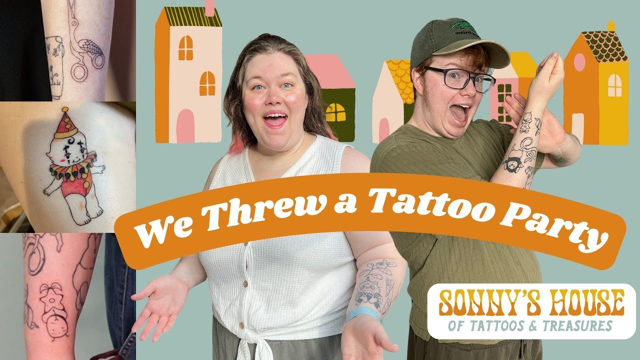 WE THREW A TATTOO PARTY | Silly Little Weekend Vlog