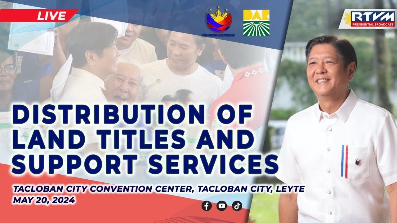 Distribution of Land Titles and Turnover of Support Services in Region VIII 5/20/2024