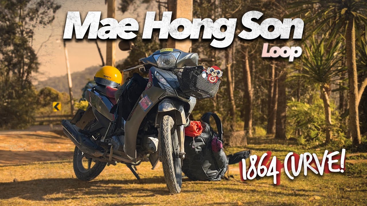 Questa STRADA in MOTO la devi fare - 1864 curve (spoiler nuovo viaggio in moto)! Thailandia 🇹🇭 ep.5