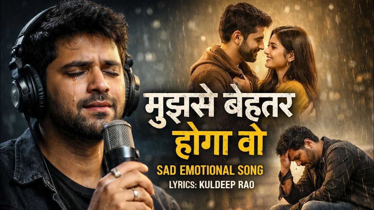 मुझसे बेहतर होगा वो | Sad Emotional Song | Heart Touching Hindi Song | Lyrics Kuldeep Rao
