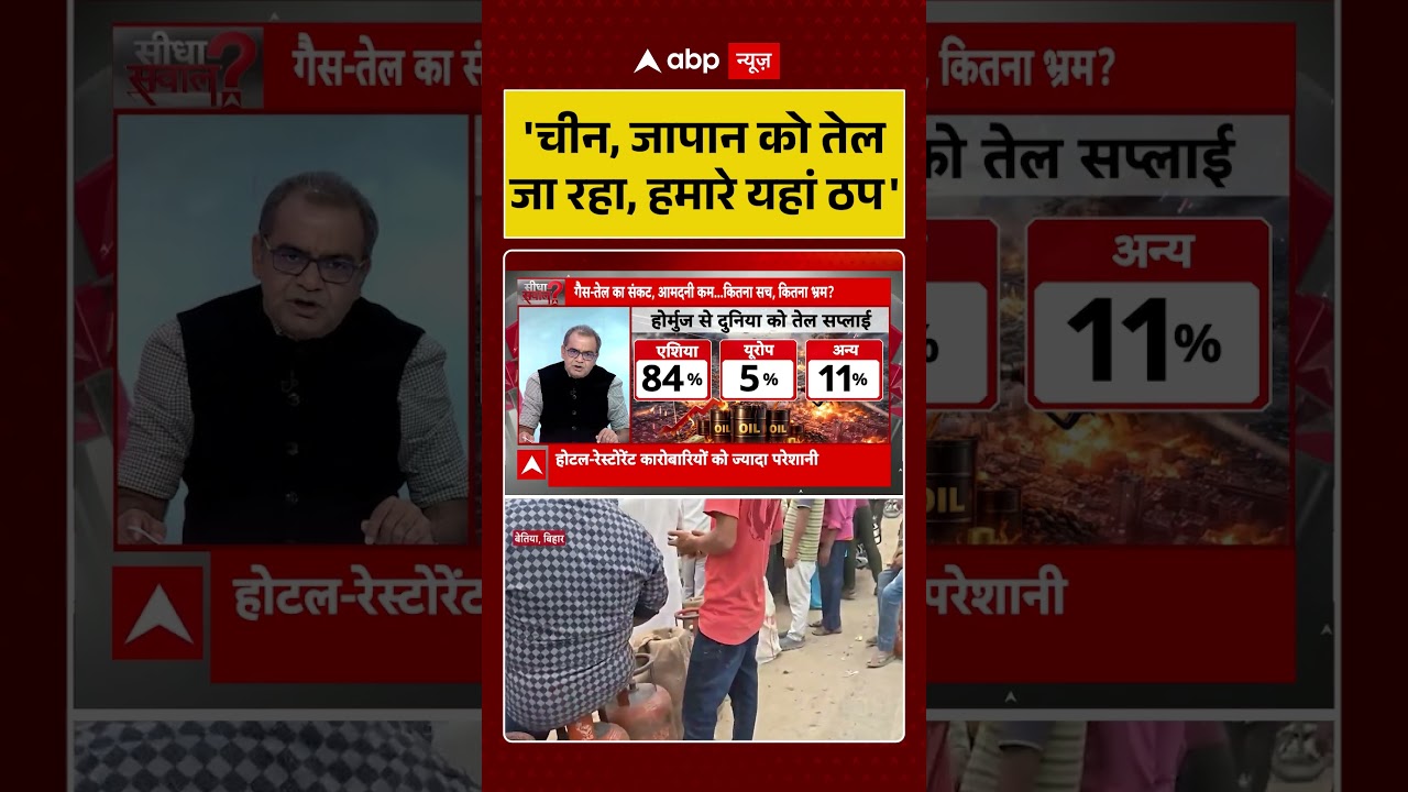 Sandeep Chaudhary: 'चीन, जापान को तेलजा रहा, हमारे यहां ठप' | LPG Gas Crisis | Crude Oil | #shorts