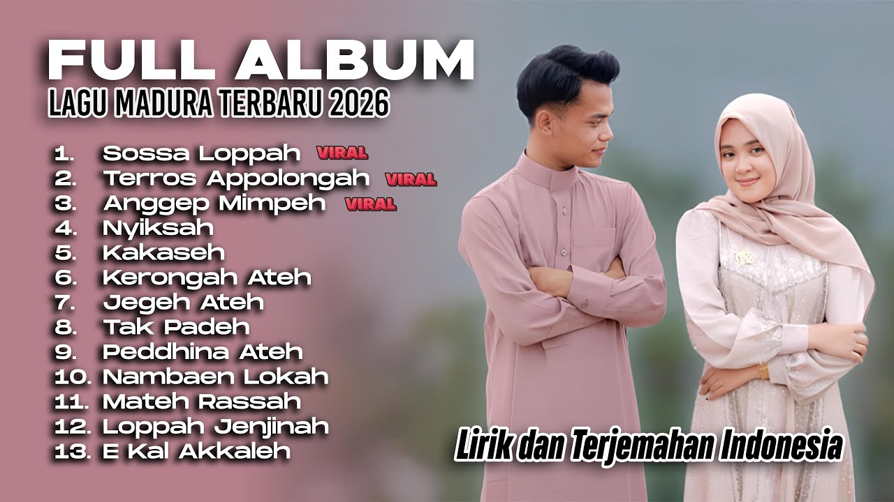 FULL ALBUM LAGU MADURA TERBARU 2026 - Hida Ahmad, Lora Nizar, Nisa, Shofan, DKK (Lirik + Terjemahan)