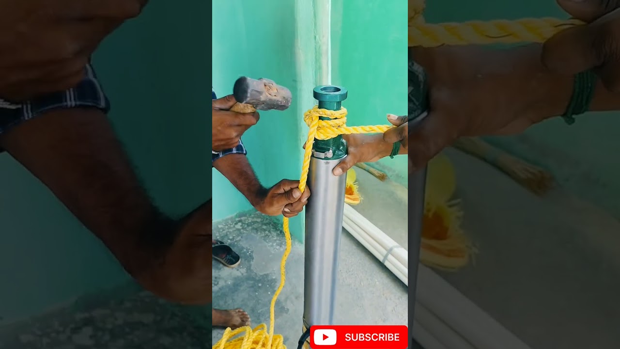 1.5 HP CRI motor 15 stage submersible  pump Installion tamil #C.R.I சி ஆர் ஐ   மோட்டார் தமிழ் #home#