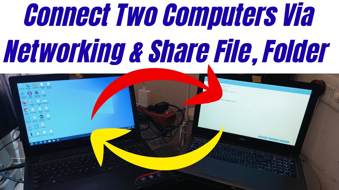 How to Connect Two Computers Via Networking & Share File, Folder windows 10 | 11