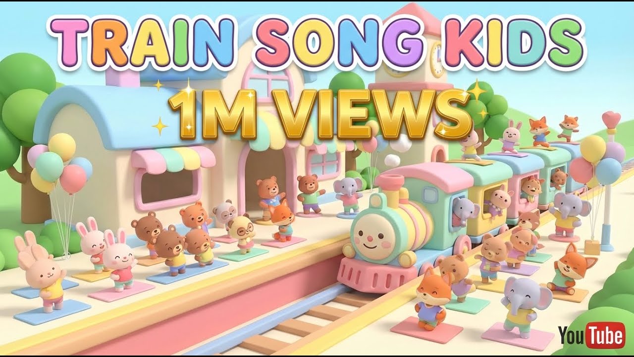 Train Song Kids #viral #cartoon #trending #kidsanimation #comedy