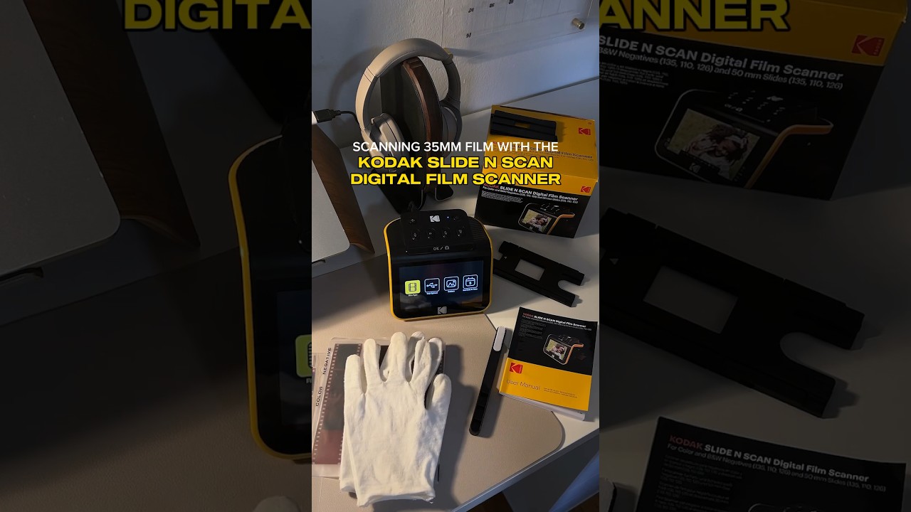 Scanning #35mmfilm with the Kodak Slide N Scan Digital Film Scanner #shorts