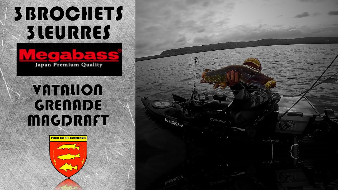 PECHE du BROCHET aux leurres MEGABASS : VATALION / GRENADE / MAGDRAFT