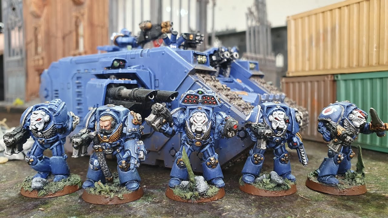 Old School Space Marines vs Orks, Warhammer 40k battle report
