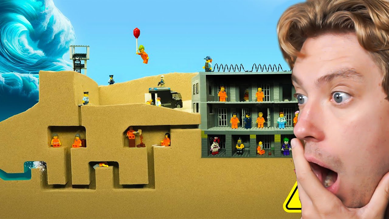 Реакция на Lego TSUNAMI против PRISON (тревога +10000)