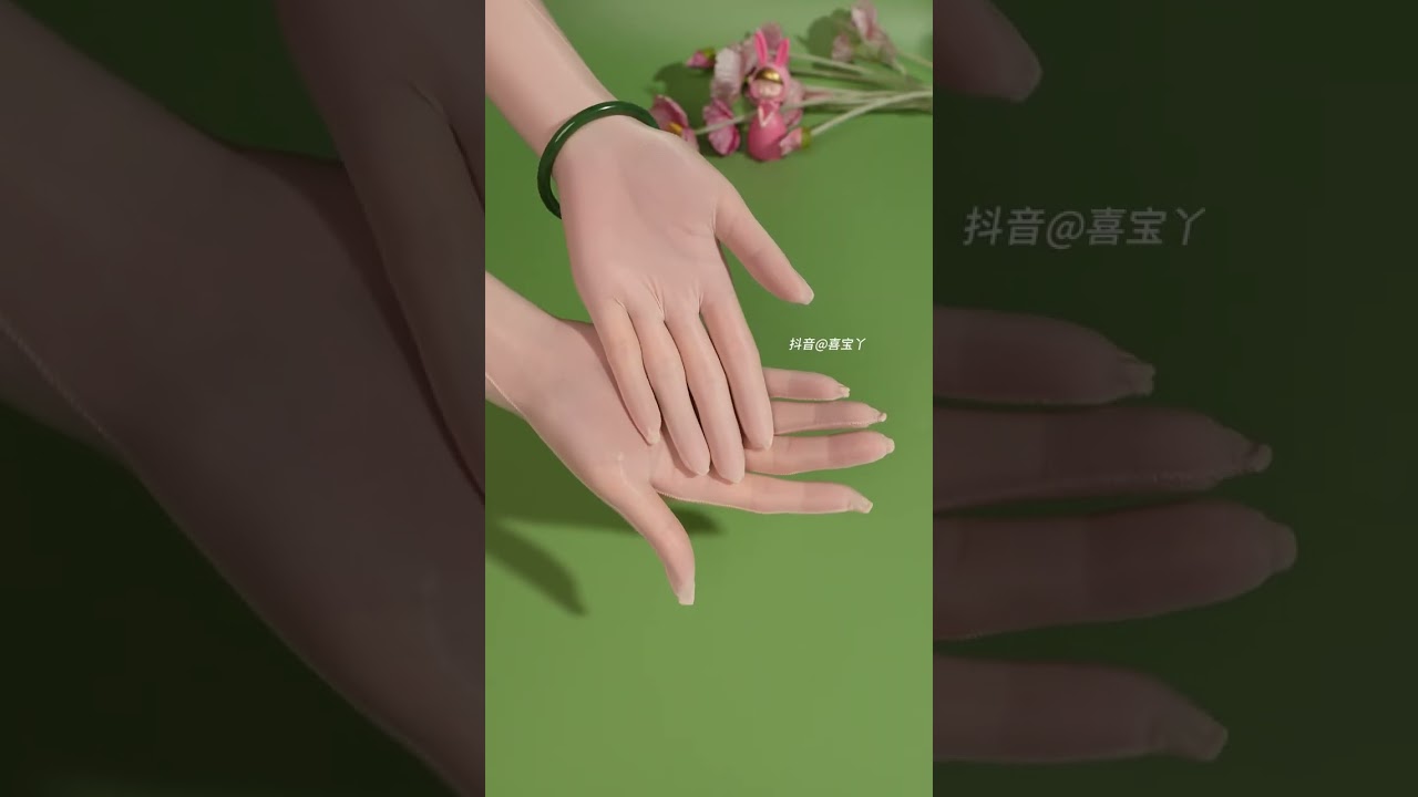 Ultra-thin Silky Glossy Five-Finger Pantyhose Gloves