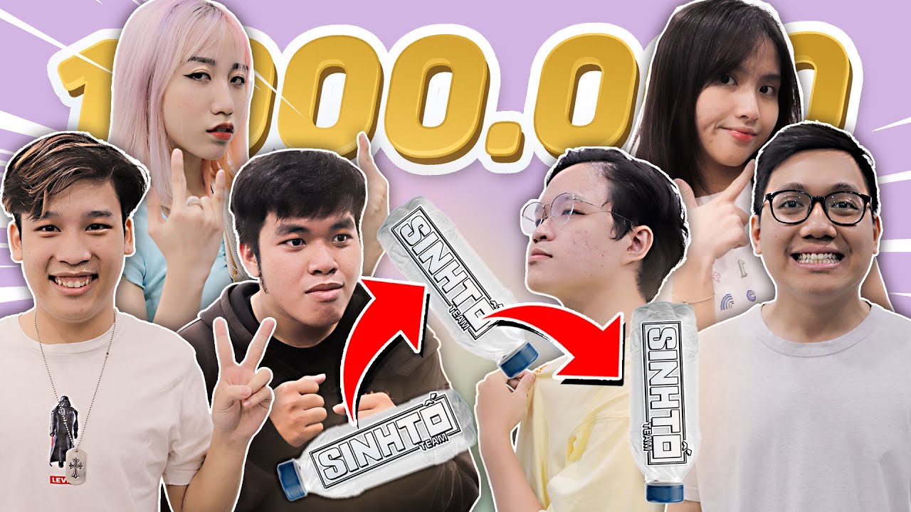 AI LẬT ĐƯỢC CHAI NƯỚC NHIỀU NHẤT SẼ THẮNG 1.000.000 ĐỒNG | THỬ THÁCH SINH TỐ