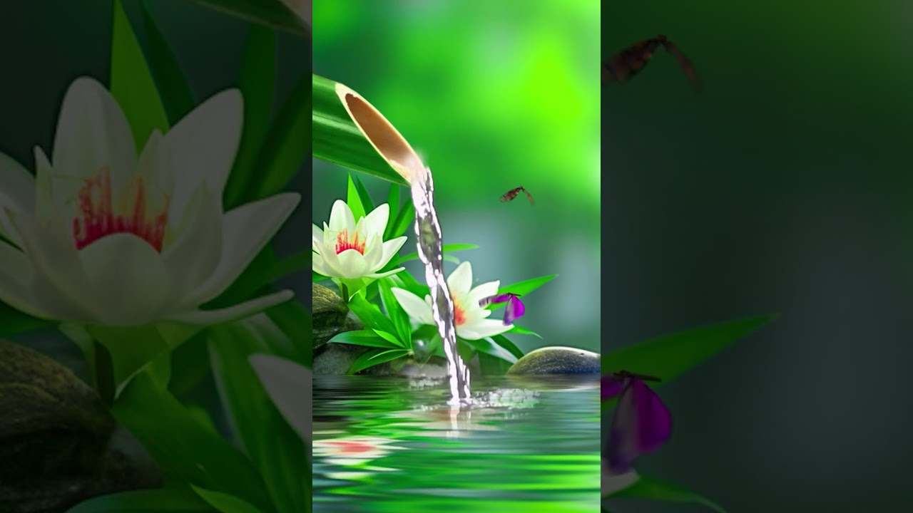 Relaxing Music, Nature Sounds #relaxing #meditationmusic #relax #watersounds #bamboo #sleepmusic