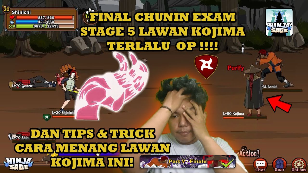 Final Chunin Exam Level 20 Stage 5 & Tips and trick Lawan KOJIMA! Ninja Sage Terbaru - Ninja Sage