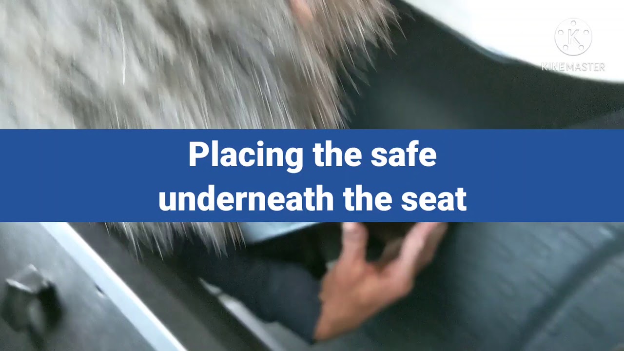 Install an under-seat safe in a Ducato Camper Van.