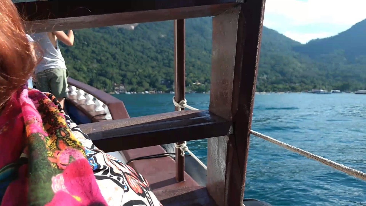 Boat from Conceição de Jacareí to Ilha Grande, Brazil