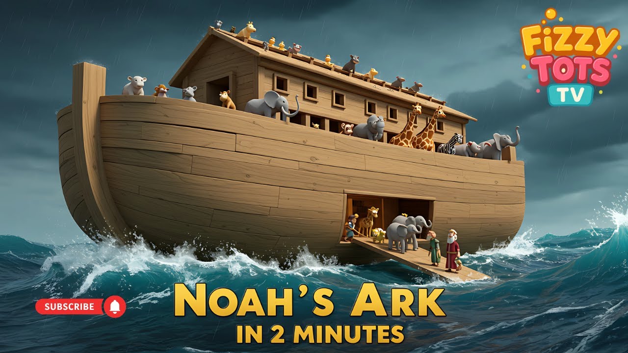 Noah's Ark in 2 Minutes! | Bible Story for Kids
