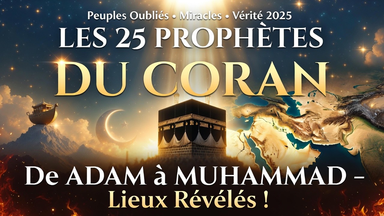LES 25 PROPHÈTES DU CORAN EXPLIQUÉS :Peuples, Miracles, Lieux Actuels et Leçons pour Nous !
