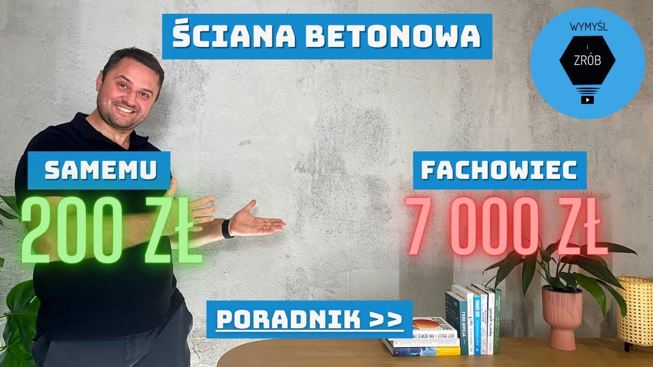 Beton na ścianie - beton architektoniczny - ściana betonowa - tynk betonowy - jak zrobić samemu?