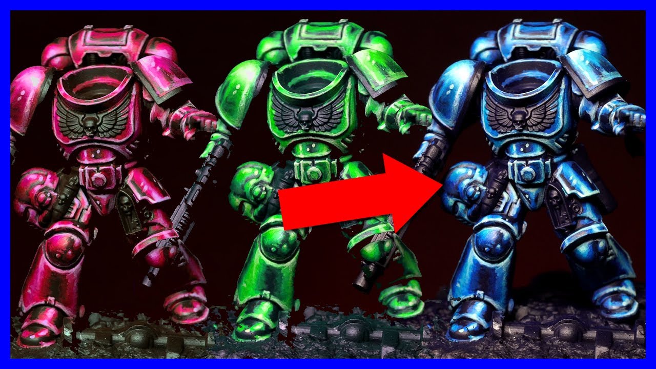Como pintar armaduras coloridas de Metal (NMM) - Warhammer 40k