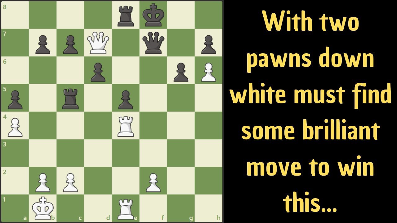 Can you find the winning combination for white?