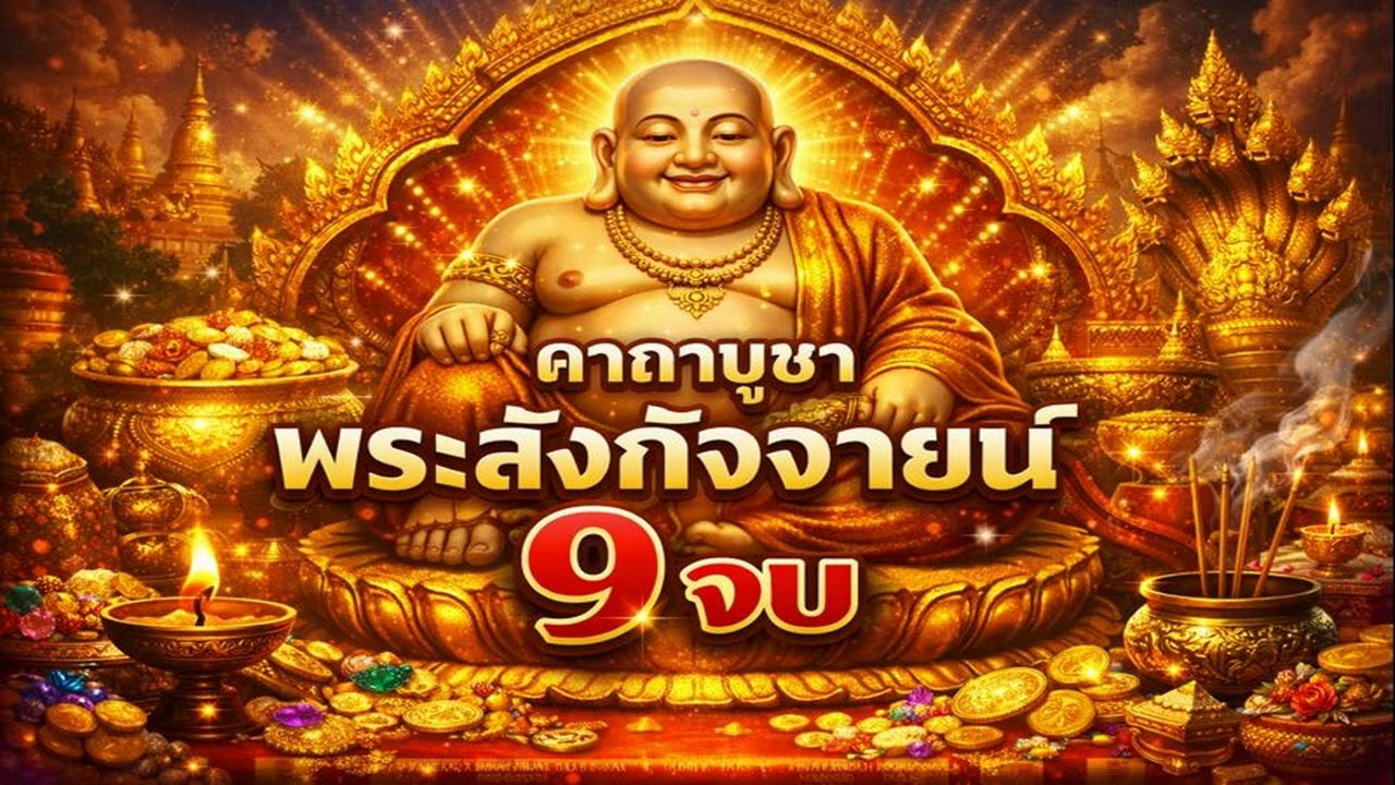เพลงคาถาบูชาพระสังกัจจายน์ 9 จบ มหาลาภ มหาโชค อุดมสมบูรณ์ พูนสุข #9จบ