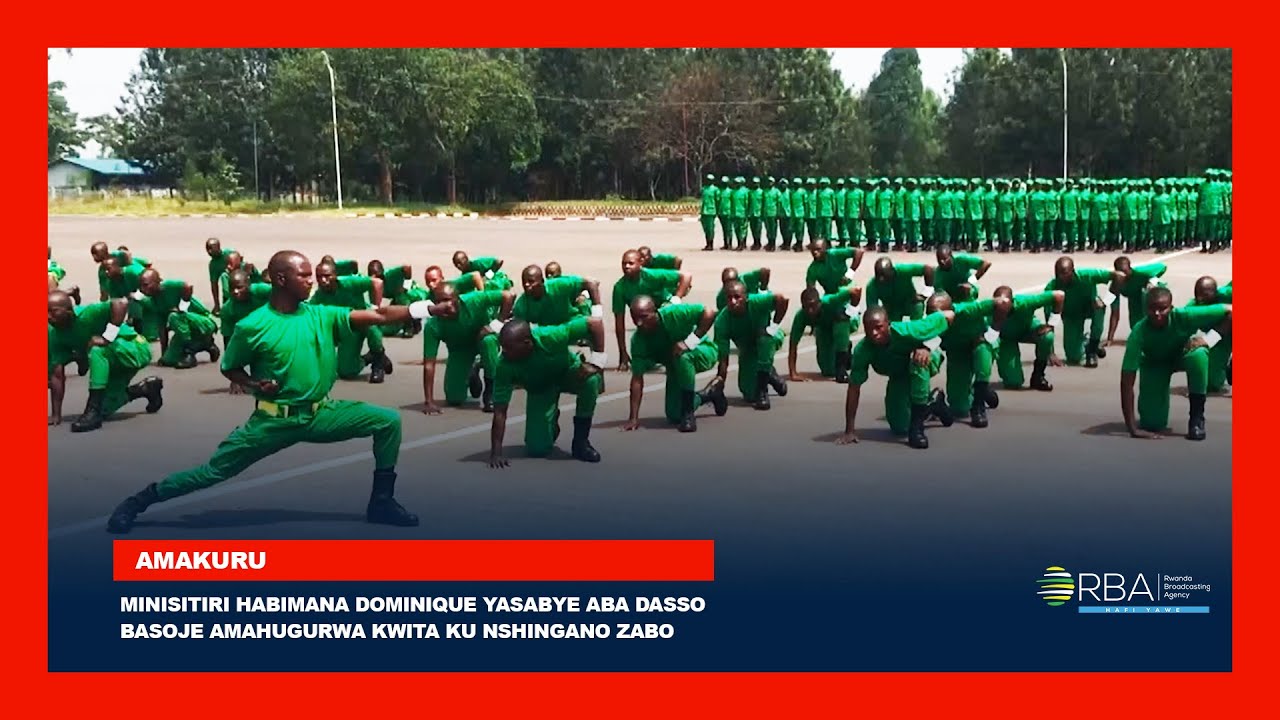 Minisitiri Habimana Dominique yasabye aba DASSO basoje amahugurwa kwita ku nshingano zabo
