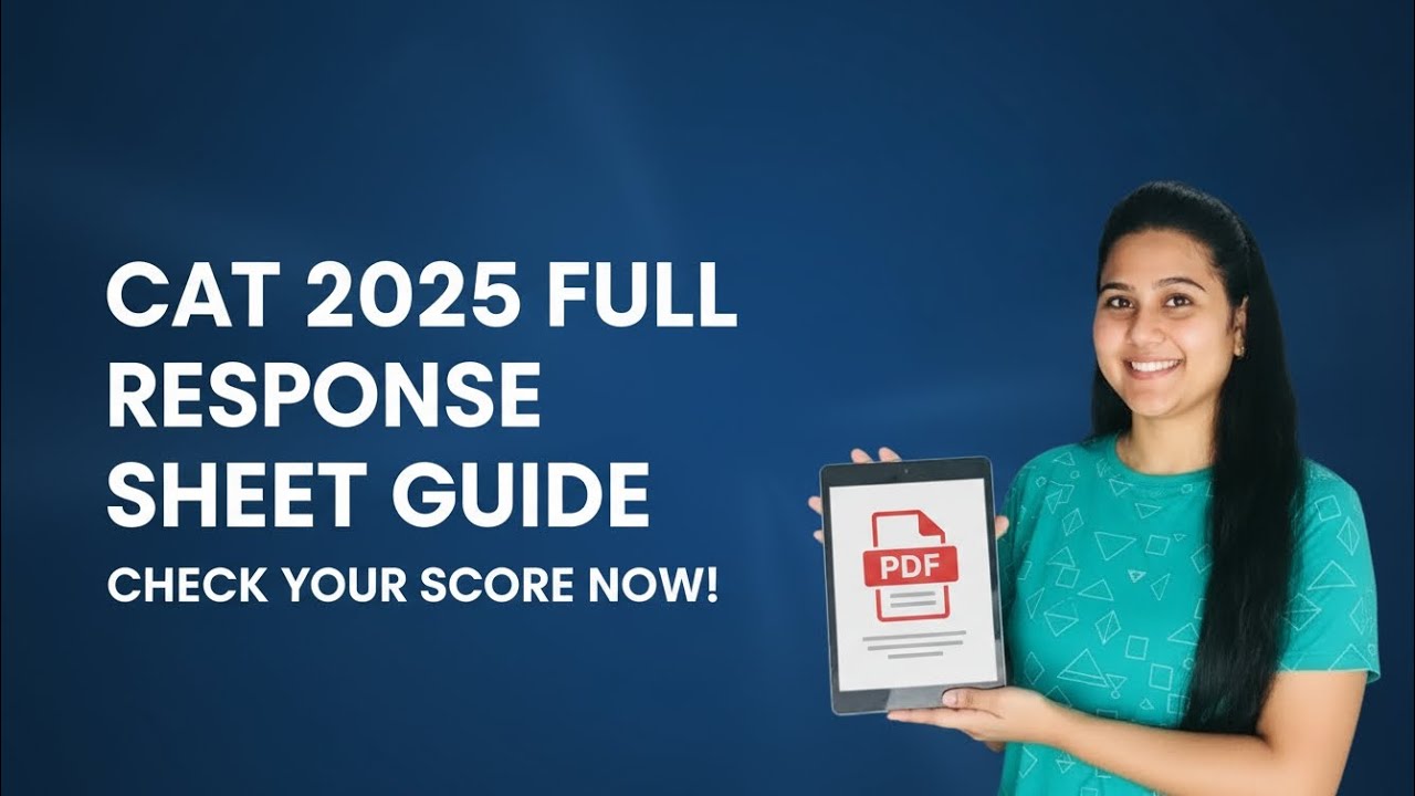 CAT 2025 Response Sheet 🔥How to Download, Check Answers, Calculate Score & Raise Objections