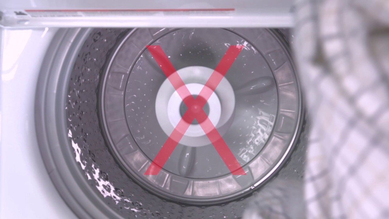 Loading a Topload Washer with Agitator