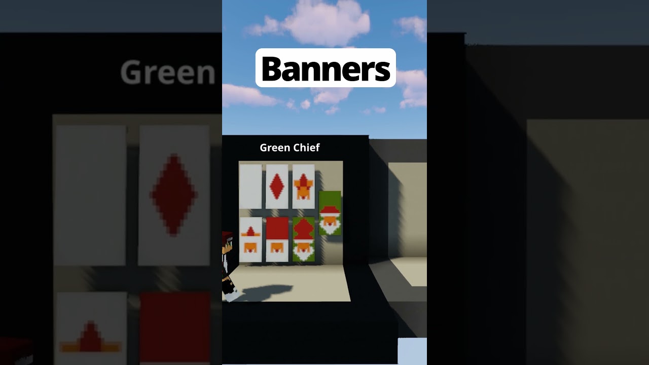 Minecraft Christmas Banners pt.43 #shorts
